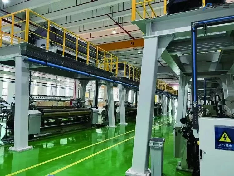 ย้ายโรงงานสิ่งทอใช้ระบบท่อลมอัดอลูมิเนียม